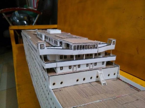 Homemade Titanic Paper Model