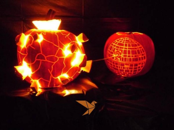 Death Star Pumpkin Lantern Halloween Lantern Making Tutorial