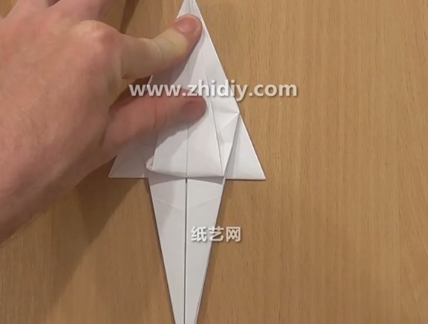 Origami tutorial for simple origami snail