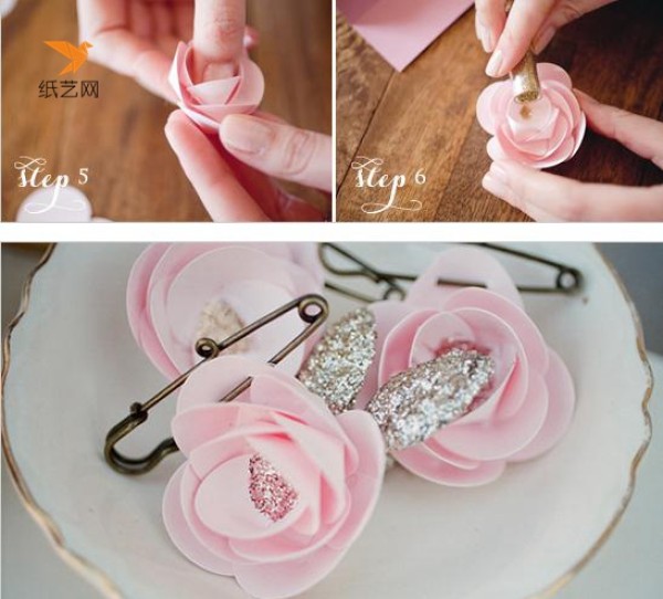 The method of making such beautiful paper flowers is very simple.