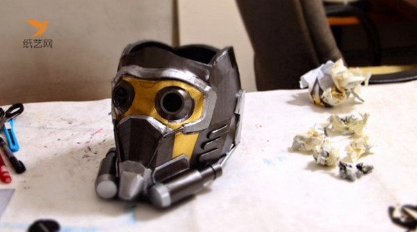 [Paper Model] How to make paper model drawings of Star-Lords mask in Guardians of the Galaxy