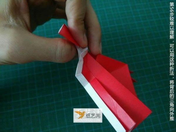 Detailed illustrated tutorial on how to fold the Christmas crane