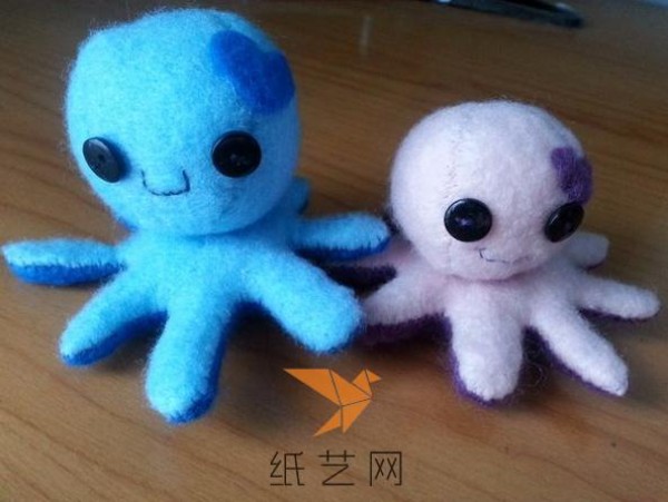 Super cute non-woven octopus doll Childrens Day gift making tutorial