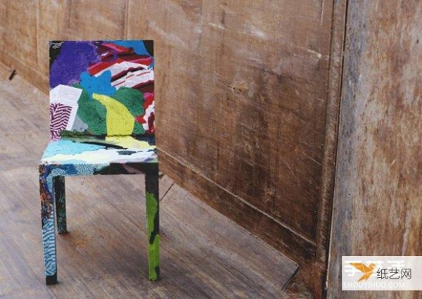 Pictures of beautiful handmade chairs made from out-of-date old clothes