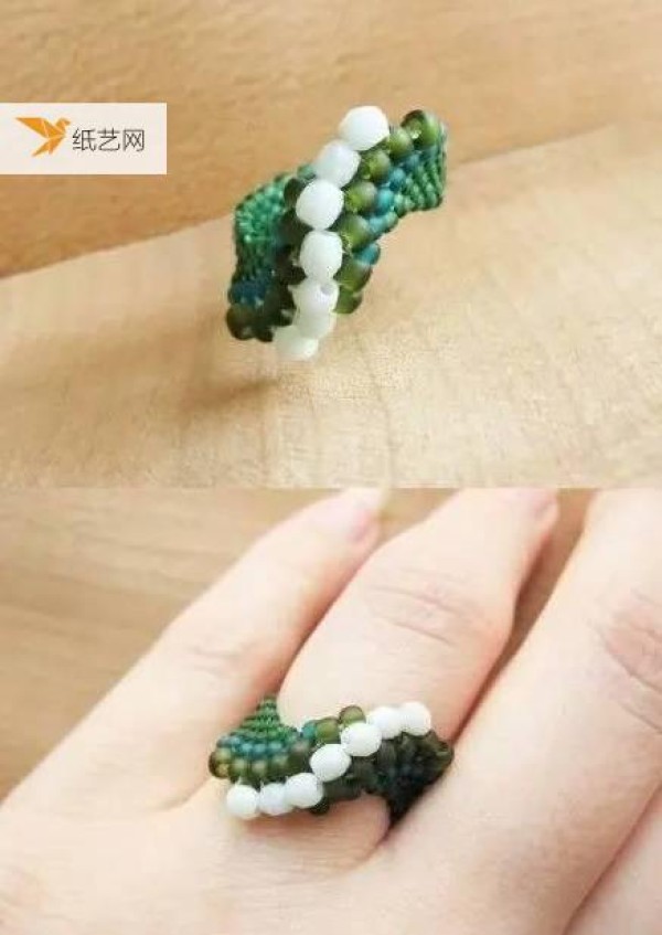 Super refreshing beaded ring tutorial suitable for hot weather