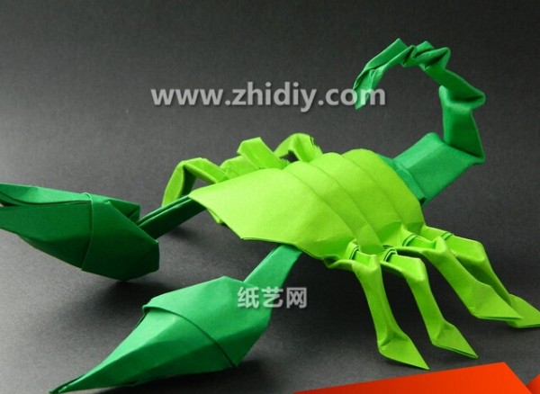 DIY origami scorpion making method