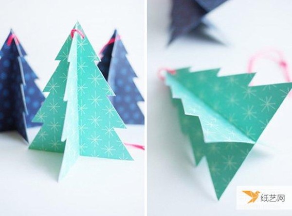 Tutorial on how to make your own personalized cardboard Christmas tree pendant