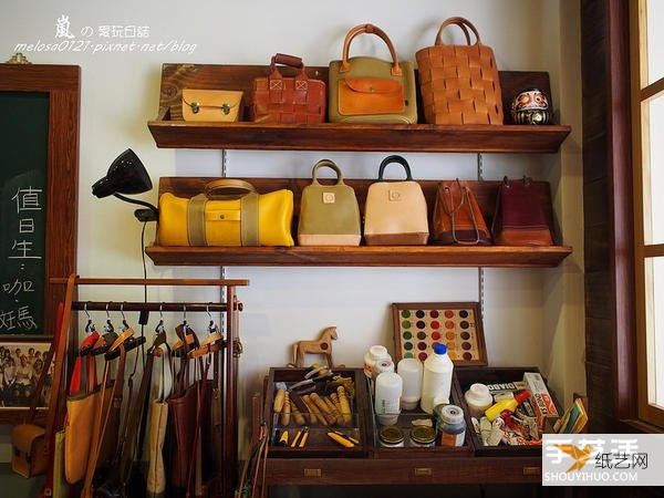 Warm Japanese personalized classic leather schoolbag handmade illustrated tutorial