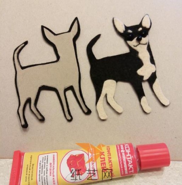 Tutorial on making cute dog refrigerator magnets for New Year’s gift