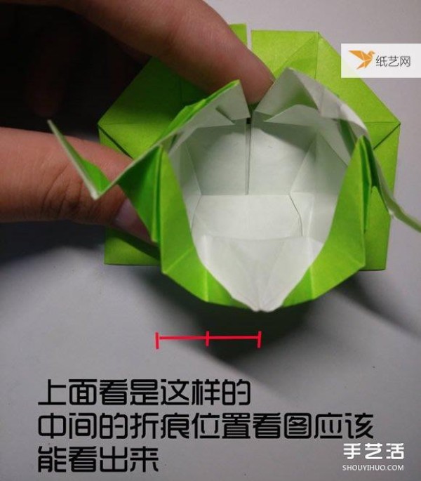 Illustration of the steps of origami of a very cute three-dimensional duck