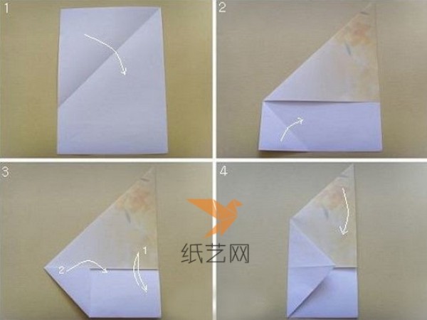 Origami feather envelope tutorial