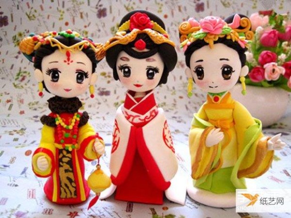 Appreciation of pictures of hand-made clay dolls that look super beautiful