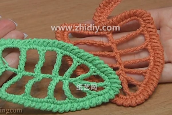 Tutorial on how to make simple crochet leaves and handmade decorations