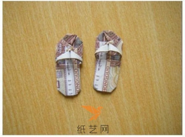 One dime banknote origami slippers tutorial origami tutorial