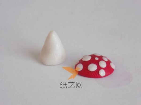 Cute ultra-light clay mushrooms handmade tutorial for children