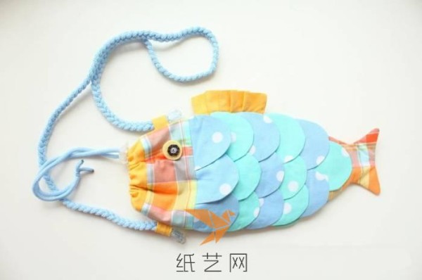 Small Fresh Carp Crossbody Bag Handmade Fabric Childrens Day Gift Making Tutorial