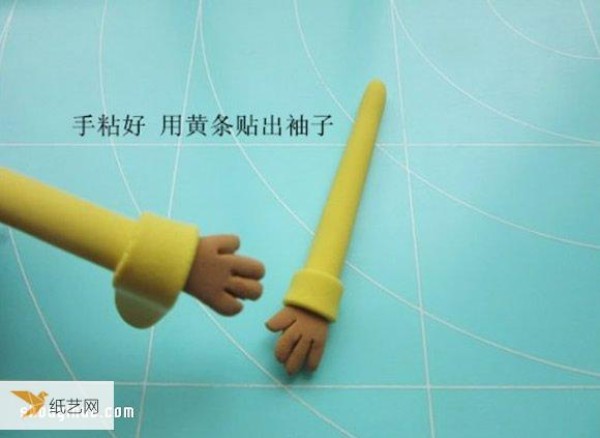 Illustrated steps on how to make Sun Wukong using clay