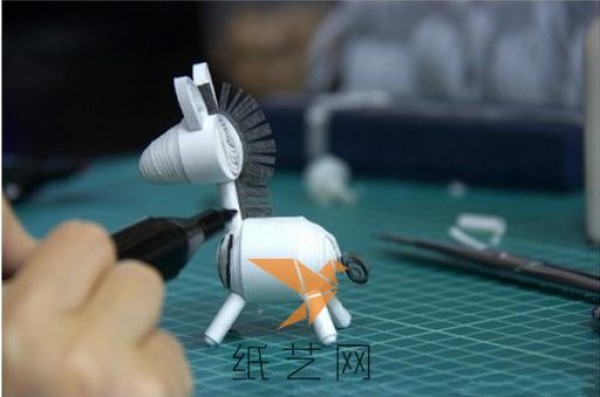 Cute paper zebra making tutorial