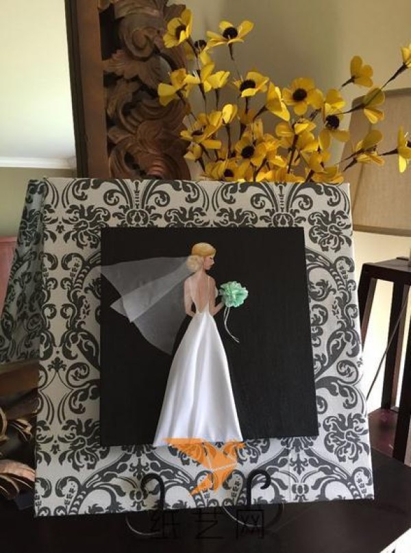 How about giving your own three-dimensional bridal decoration painting to your newlywed friends?