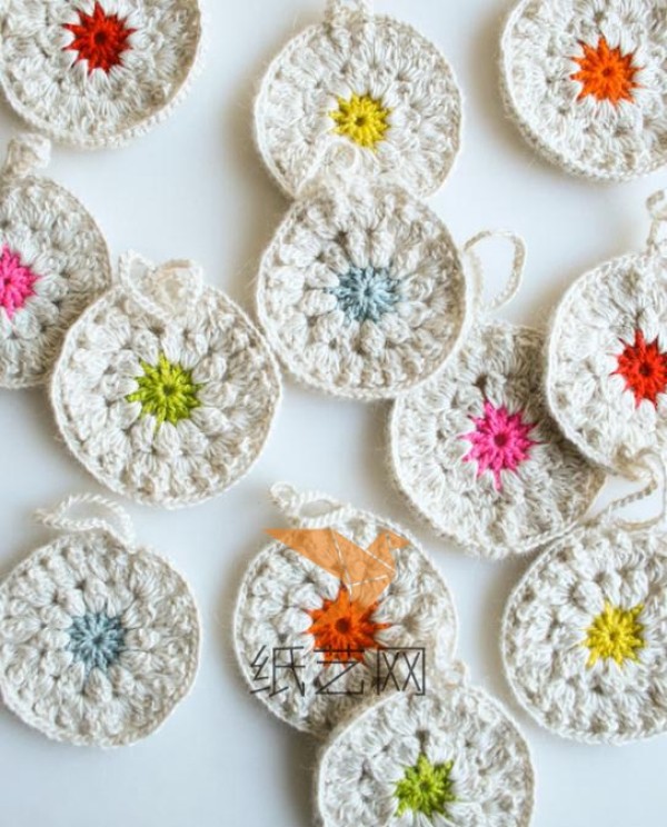 Crochet Snowflake Decoration New Year Decoration Making Tutorial