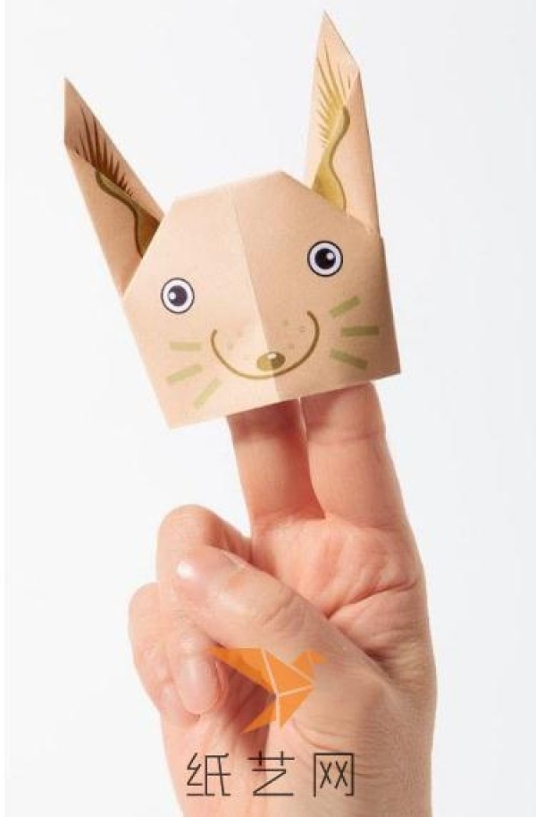 Cute origami bunny finger puppet making tutorial