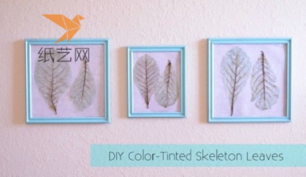 Tutorial on turning waste into treasure. Simple wind frame painting made of leaves