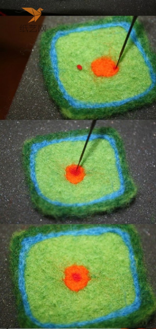 Embroidery felt wool felt DIY production tutorial