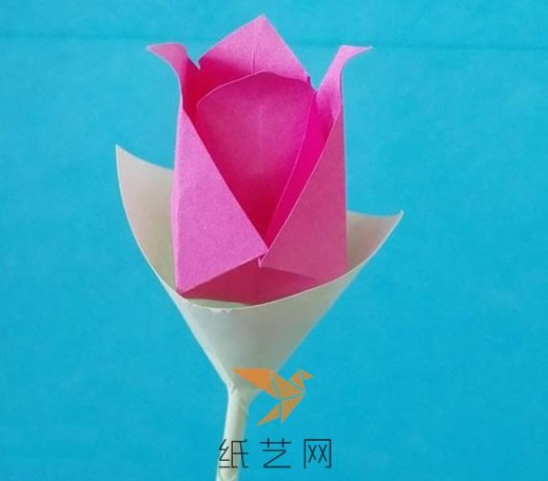 DIY Origami Paper Rose Making Tutorial for Children