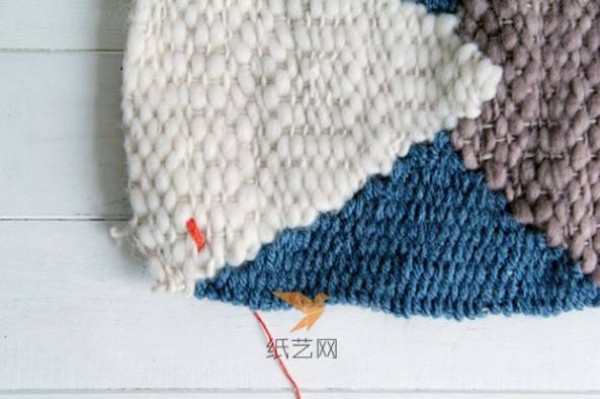 Manual DIY step-by-step illustrated tutorial for knitting vintage placemats with wool thread