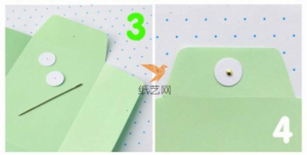 DIY tutorial for paper art bright green good mood document bag