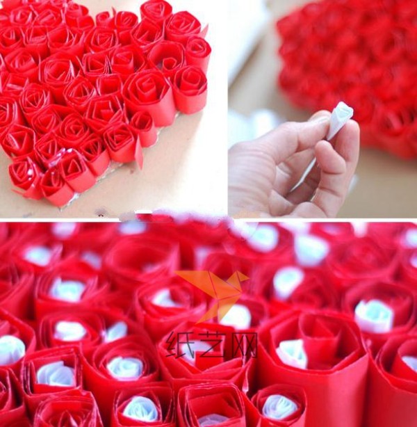 Tutorial on making simple and effective handmade heart-shaped Valentines Day decorations