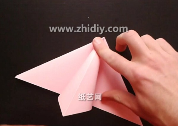 Origami paper crane bookmark tutorial