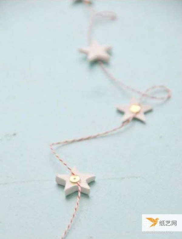 Use ultra-light clay to make personalized romantic five-pointed star hanging ornaments or bag decorations