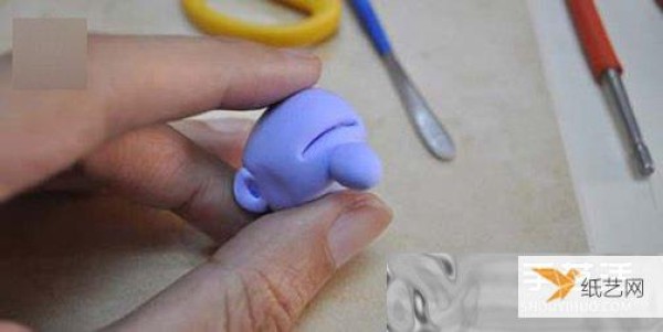 An illustrated tutorial on how to make a Smurf using ultra-light clay