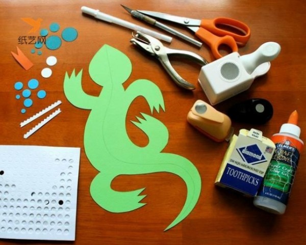 Simple and interesting lizard craft tutorial for children