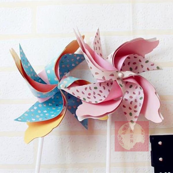 Can you make paper pinwheels? Windmills can also be used for decoration! !