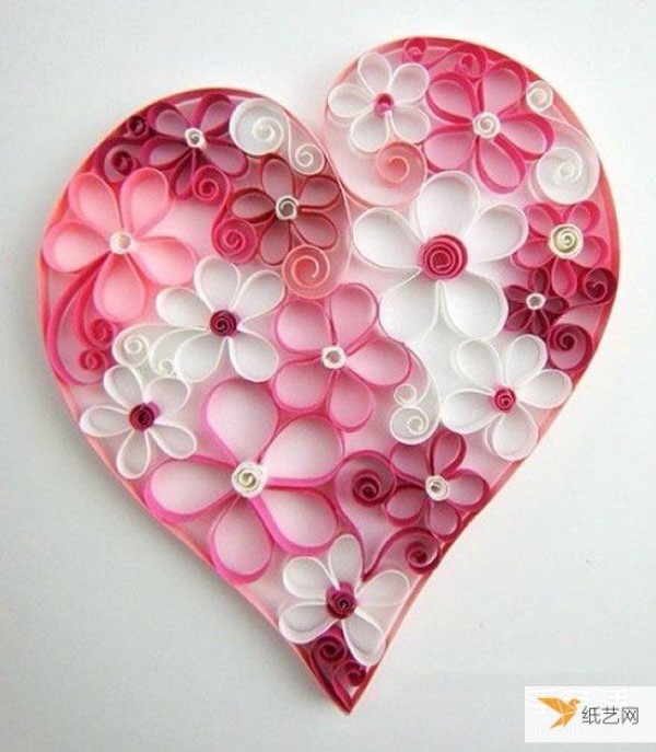 Appreciation of pictures of hand-made particularly beautiful paper quilling works