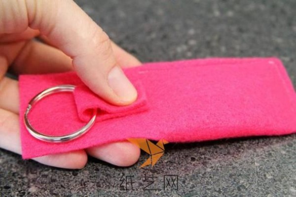 Cute non-woven key chain bag making tutorial