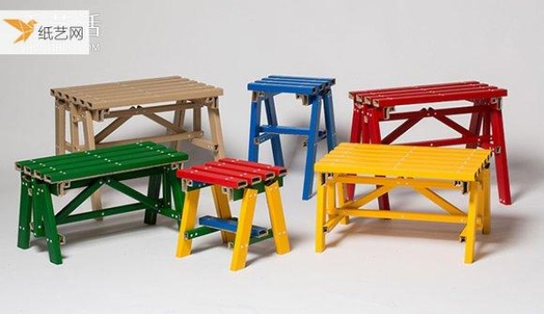 Colorful and free to match, Korean PESI redefines cardboard furniture