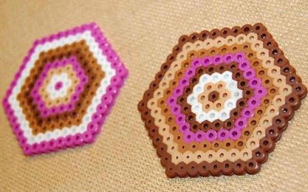 Tutorial on coasters made with Pinpin Doudou