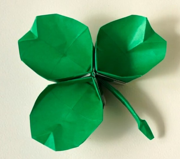 Origami flower clover handmade origami video tutorial