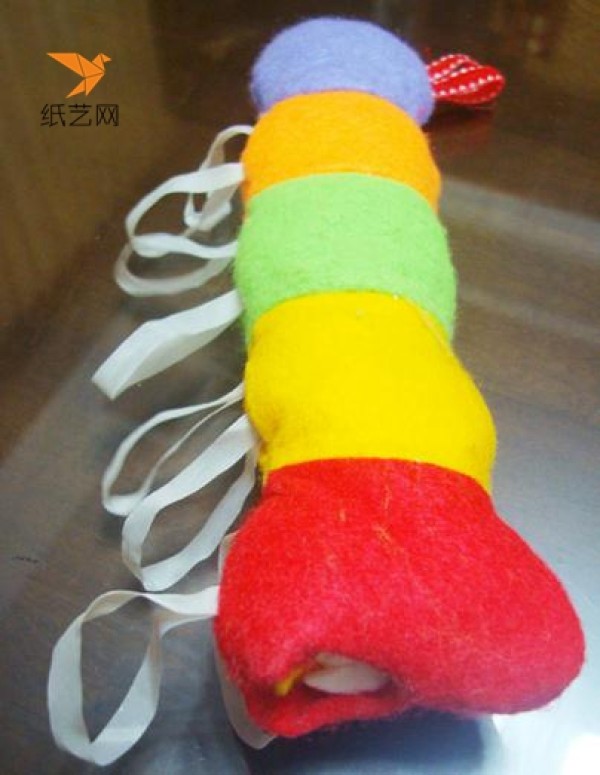 Tutorial on how to make cute handmade caterpillar toys