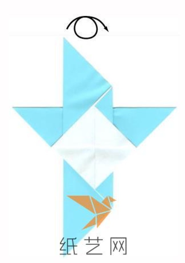 Tutorial on how to make origami peace doves for children during the Spring Festival