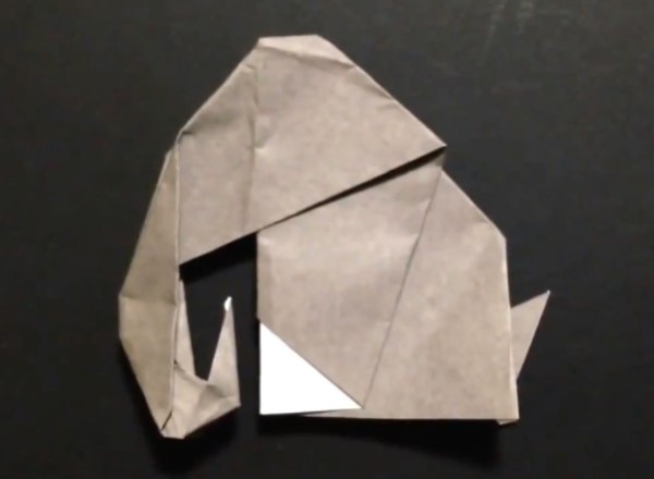 Simple origami elephant video tutorial