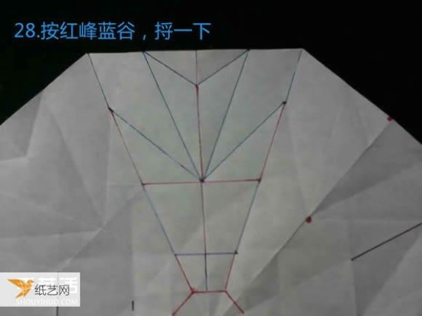 Comprehensive illustration of the steps for folding three types of eight-petal flowers.