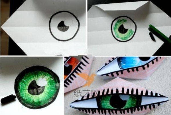 Tutorial on how to hand-make three-dimensional big eye props