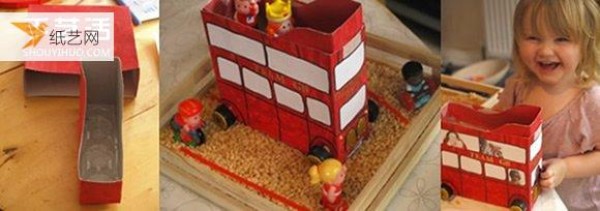 Tutorial on how to reuse old boxes to make a London bus