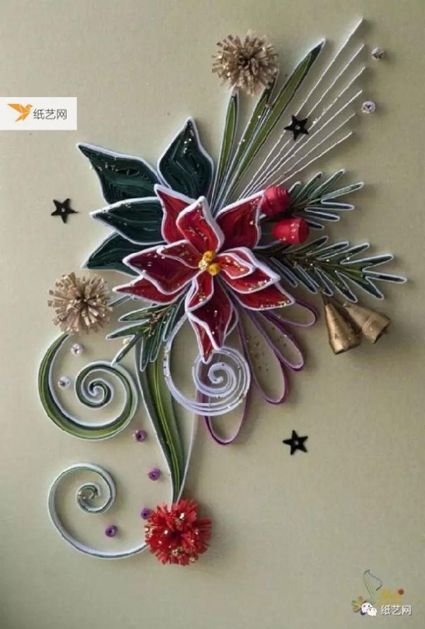 Three-dimensional paper decorative photo frame