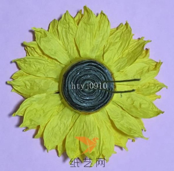 Paper Craft Sunflower Tutorial