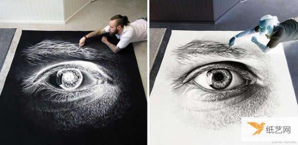 Illustration of a very extraordinary salt painting made by spreading salt